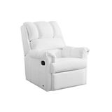 Poltrona Do Papai Reclinavel Vermont Classic Zero Wall Giro E Balanco Courano Branco Probel