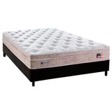 Cama Box Casal Colchao Molas Masterpocket Ensacadas Plumatex Miami Base Crc Courano Black 138x188