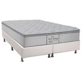 Cama Box Queen Colchao Molas Probel Masterpocket Ensacadas Perfil Springs Base Crc Courano Branco 158x198