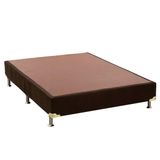 Cama Box Base Universal Viuva Suede Brown 128x188x20 Ortobom