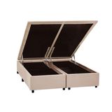 Cama Box Bau Universal King Suede Clean 193x203x35 Costa Rica