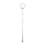 Poste E Luminária Colonial Globo P De Jardim Branco 100cm