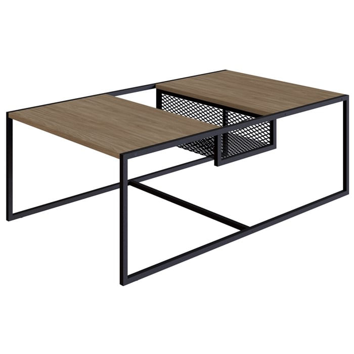 Mesa De Centro 100cm Est Aço York Hanover Artesano