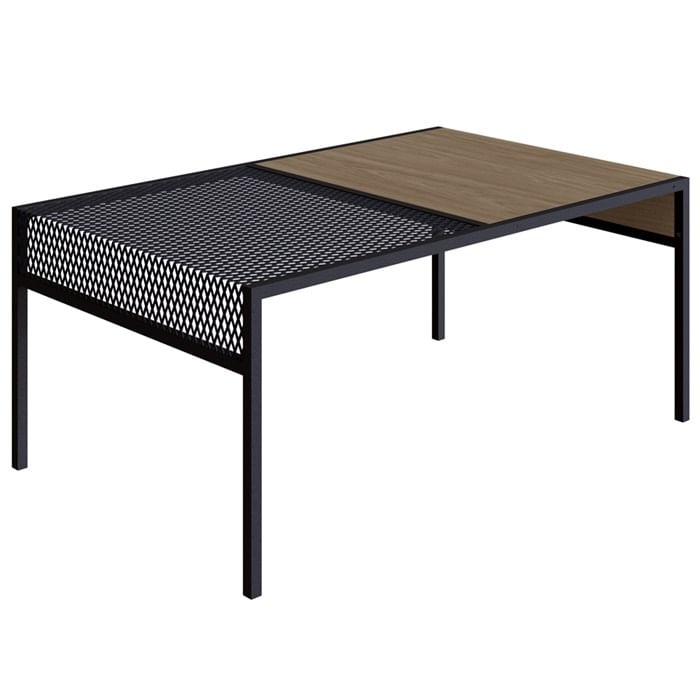 Mesa De Centro 80cm Est Aço York Hanover Artesano