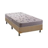 Cama Box Solteiro Colchao Espuma Herval D28 Ag65 Black Base Crc Suede Clean 88x188