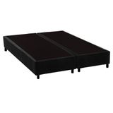 Cama Box Base Universal Queen Suede Black 158x198x20 Costa Rica