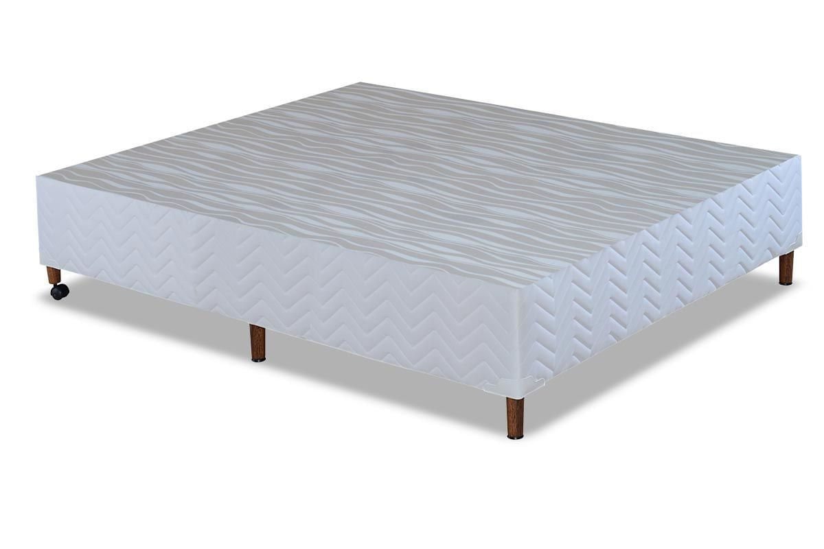 Cama Box Base Paropas Sommier Branco Casal 138