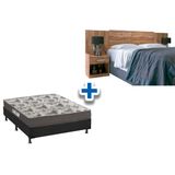 Cama Box Casal Crc Colchao Iso 100 Ortobom Cabeceira Plus Atacama