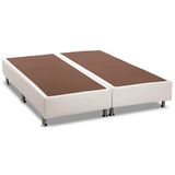 Cama Box Base Ortobom Courino Branco 30 King - 1,93x2,03x0,30