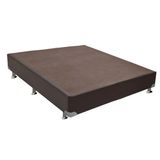 Cama Ortobom Box Base Americana Couríno Rosolare Marrom 23 Solteiro - 0,78x1,88x0,23