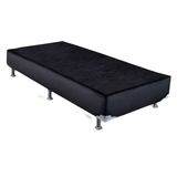 Cama Ortobom Box Base Courino Black Solteiro 88