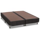 Cama Box Base Ortobom Nobuck Black 30 King - 1,93x2,03x0,30