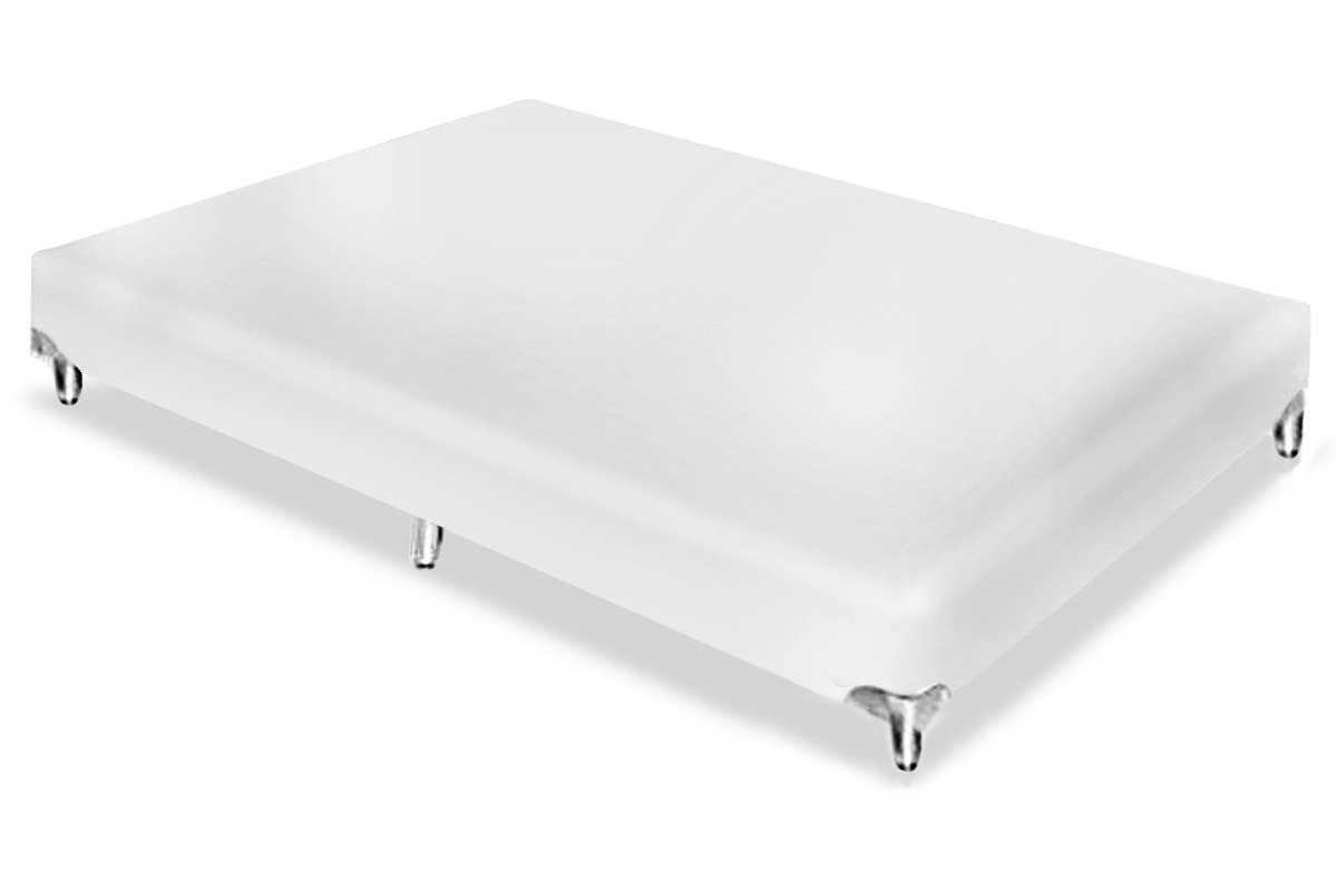 Cama Ortobom  Box Base Americana Couríno Bianco 23 King - 1,86x1,98x0,23