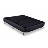 Cama Ortobom Box Base Americana Courino Black 23 King - 1,93x2,03x0,23