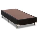 Cama Box Base Ortobom Universal Americana Camurça Nero Black 20 cm alt.-Queen Size-1,58-(2 Vol. 0,79x1,98x0,20)