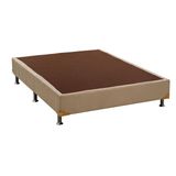 Cama Ortobom Box Base Camurça Bege 30 King - 1,93x2,03x0,30