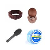 Kit Hair Grip + Wig Cap + Escova + Fita Azul Lace Front 3Mt