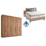 Cama Box Casal Colchao King Best Guarda Roupa Master Vip 8 4 Atacama