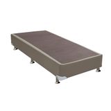 Cama Box Base Ortobom Courino Bege 30 Solteiro - 0,88x1,88x0,30