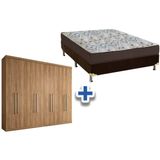 Cama Box Casal Colchao D45 Ortobom Guarda Roupa Master Vip 8 4 Atacama