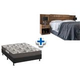 Cama Box Casal Crc Colchao Iso 100 Ortobom Cabeceira Plus Demolicao