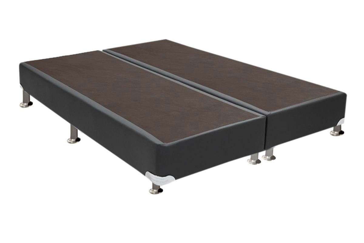 Cama Box Base Ortobom Courino Cinza 30 King - 1,93x2,03x0,30