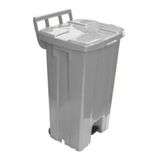 Lixeira Quadrada Plastica De 100 Litros Com Roda E Pedal