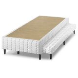 Bicama Box Anjos c/ Auxiliar White Solteiro - 0,88x1,88x0,25