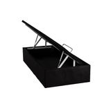 Cama Box Baú Ortobom Nobuck Nero Black Solteiro 88