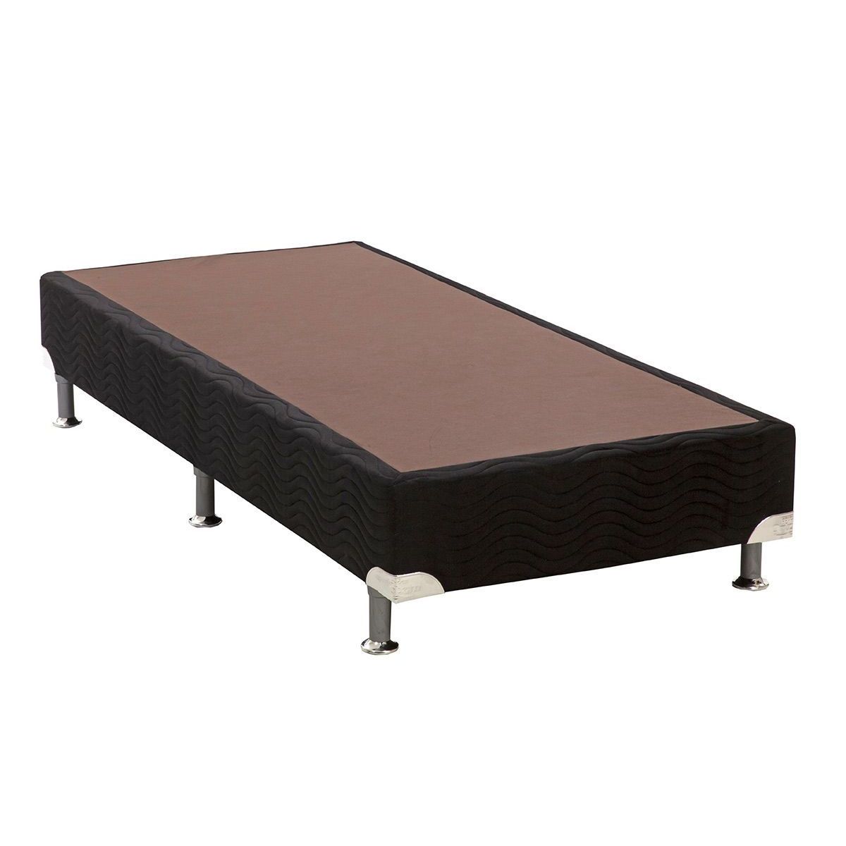 Cama Ortobom Box Base Nobuck Black Solteiro 78