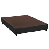 Cama Box Base Universal Viuva Suede Gray 128x188x20 Costa Rica