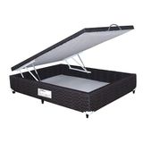 Cama Box Baú Paropas Tecido Black Casal 138