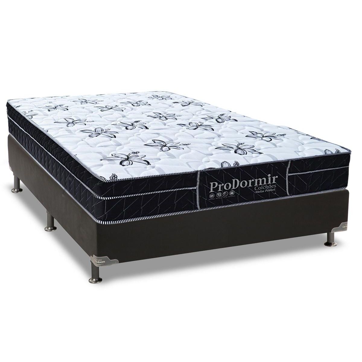 Conjunto Box-Colchão Probel Ensacadas+Cama Casal 138x188