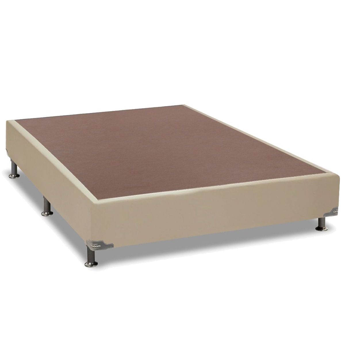 Cama Box Base Ortobom Couríno Bege Casal 128