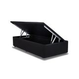 Cama Box Baú Ortobom Courino Black Solteiro 88