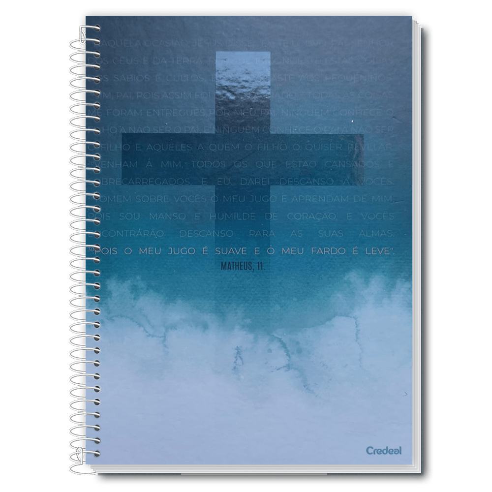 Caderno Fé Capa Dura Univer Caderno De 10 Mat 160 Fls Credeal
