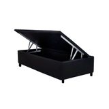 Cama Box Bau Universal Solteiro Courano Black 88x188x35 Costa Rica