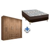 Cama Box Casal Colchao D45 Ortobom Guarda Roupa Master 8 6 Atacama