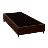 Cama Box Base Universal Solteiro Suede Brown 78x188x20 Costa Rica