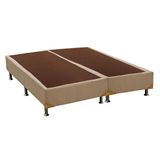 Cama Box Base Ortobom Nobuck Bege 30 Queen - 1,58x1,98x0,30