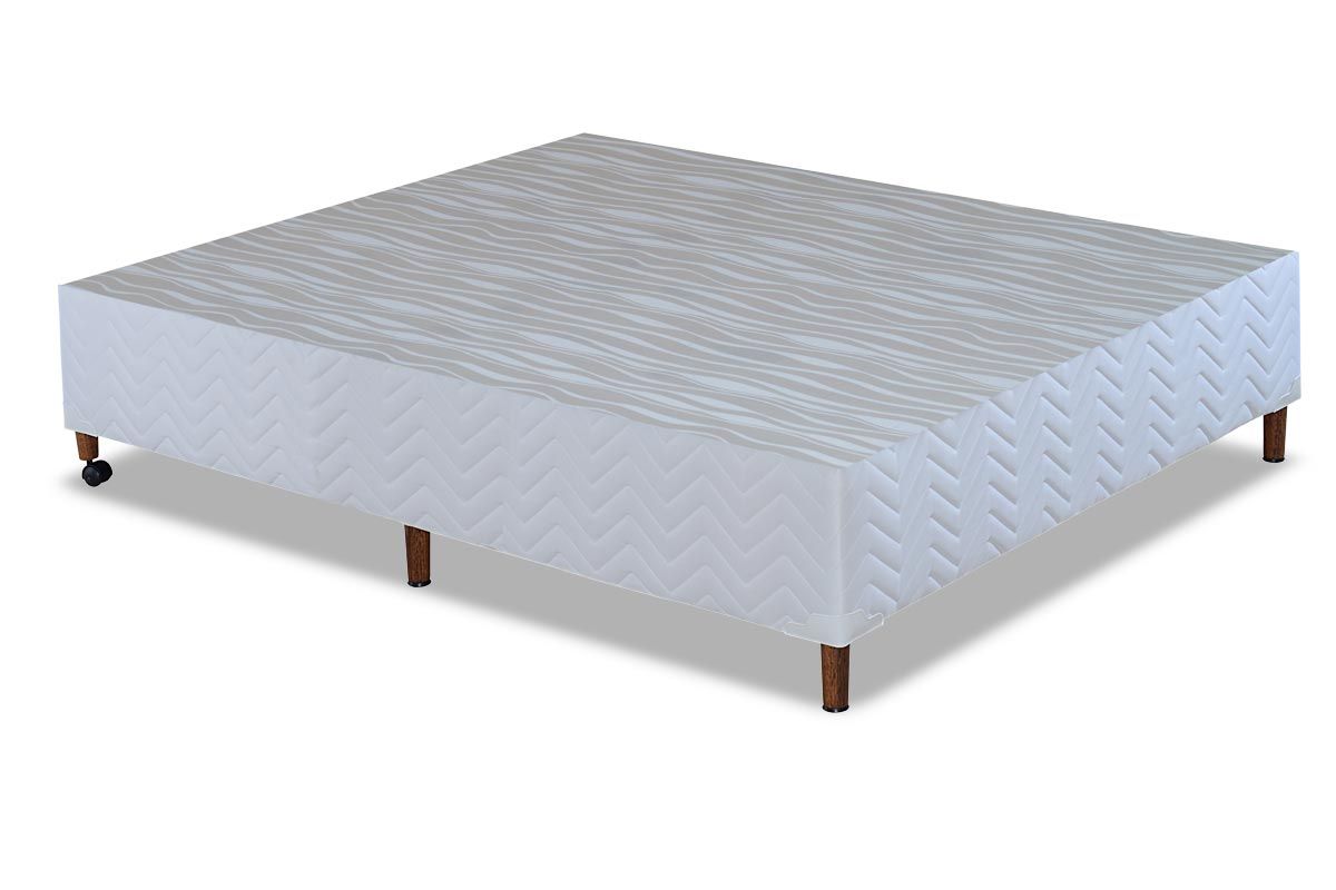 Cama Box Base Paropas Sommier Branco Solteiro 88