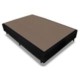 Cama Box Base Probel Tela Black 26 cm-Queen Size-1,58x1,98x0,25-Sem Colchão
