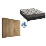 Cama Box Casal Colchao D33 Ortobom Guarda Roupa Master Vip 8 4 Atacama