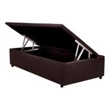 Cama Box Bau Universal Solteiro Courano Brown 88x188x35 Costa Rica