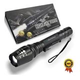 Lanterna Tática Policial Led Cree Recarregável 22000w X9-t6 Com 2 Baterias