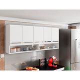 Armario Cozinha Multiuso 5 Portas Filipinas Branco Casa Mobilia