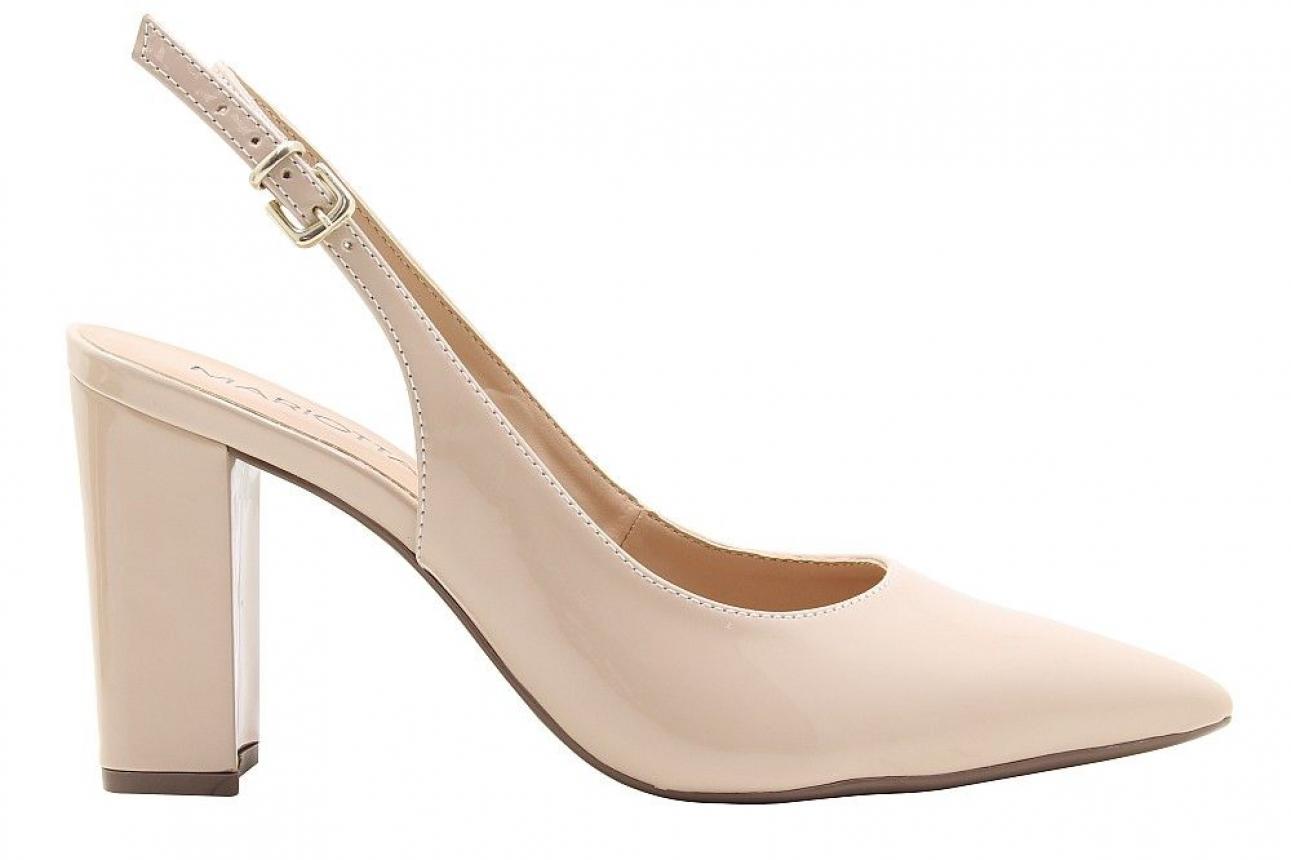 Slingback Verniz Nude Mariotta