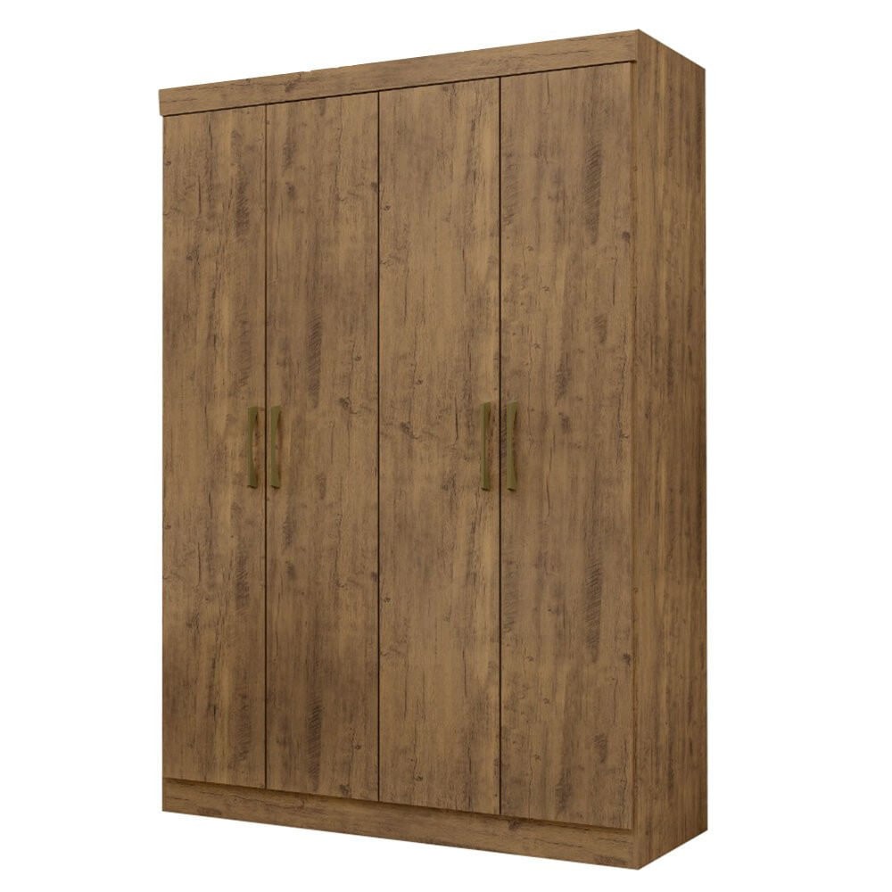 Guarda-roupa Paris 4 Portas 2 Gavetas 100 Mdf Maxel