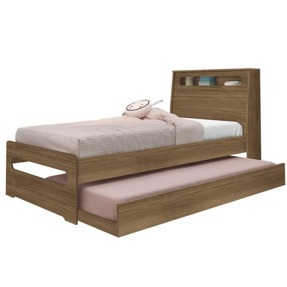 Bicama Solteiro Manu Com Baú Fênix