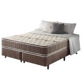 Conjunto Cama Box King Size Espuma D28/d70 Duplaface Orleans